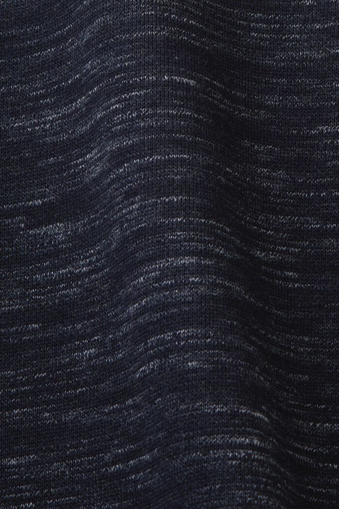 Sweatshirt aus Baumwollmix mit hohem Kragen