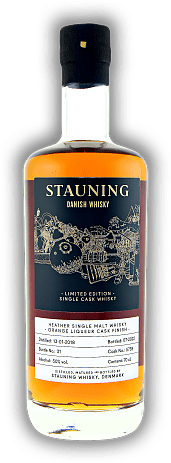 Stauning 2018/2022 Orange Heather Single Cask 50,0% Stauning 2018/2022 Orange Heather Single Cask 50,0%  Alter 18/22 - 0,7	 Liter - Vol 50,0%