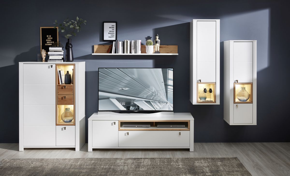 Sideboard Serpio Weiß 92x138x41cm