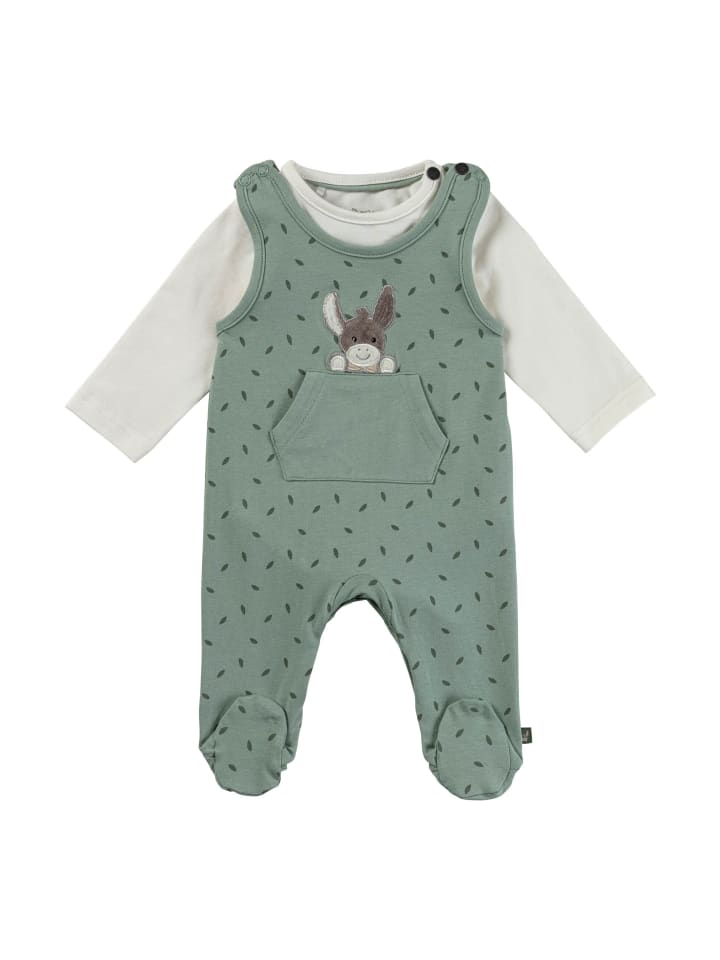 Sterntaler Strampler-Set Jersey Blätter in sattes grün günstig kaufen