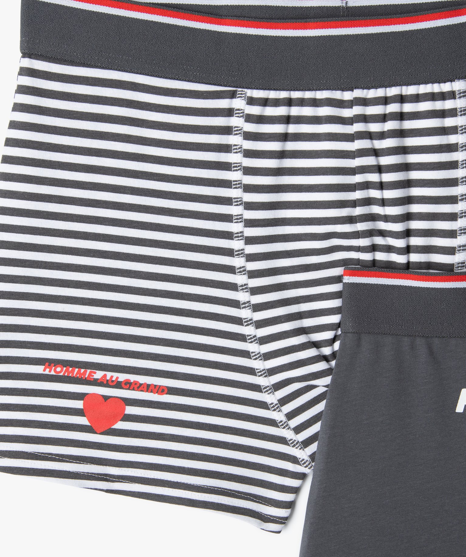 Boxer homme en coton stretch extensible (lot de 2) marine | GEMO