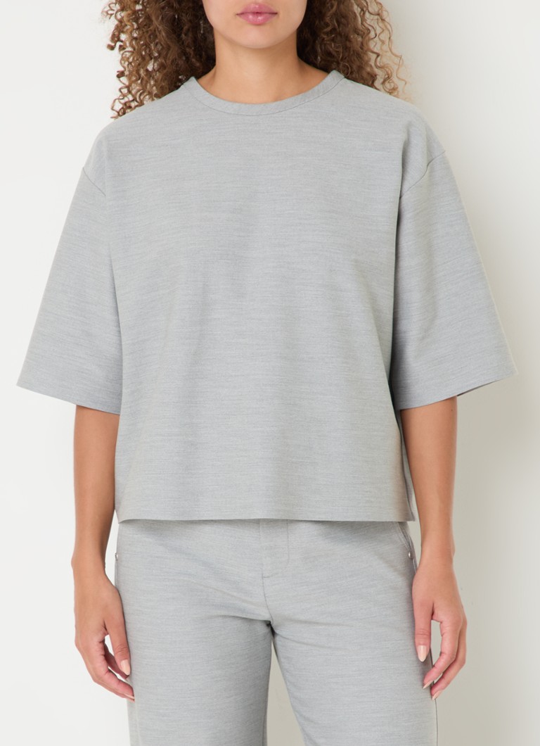 Vanilia Top with round collar and stretch