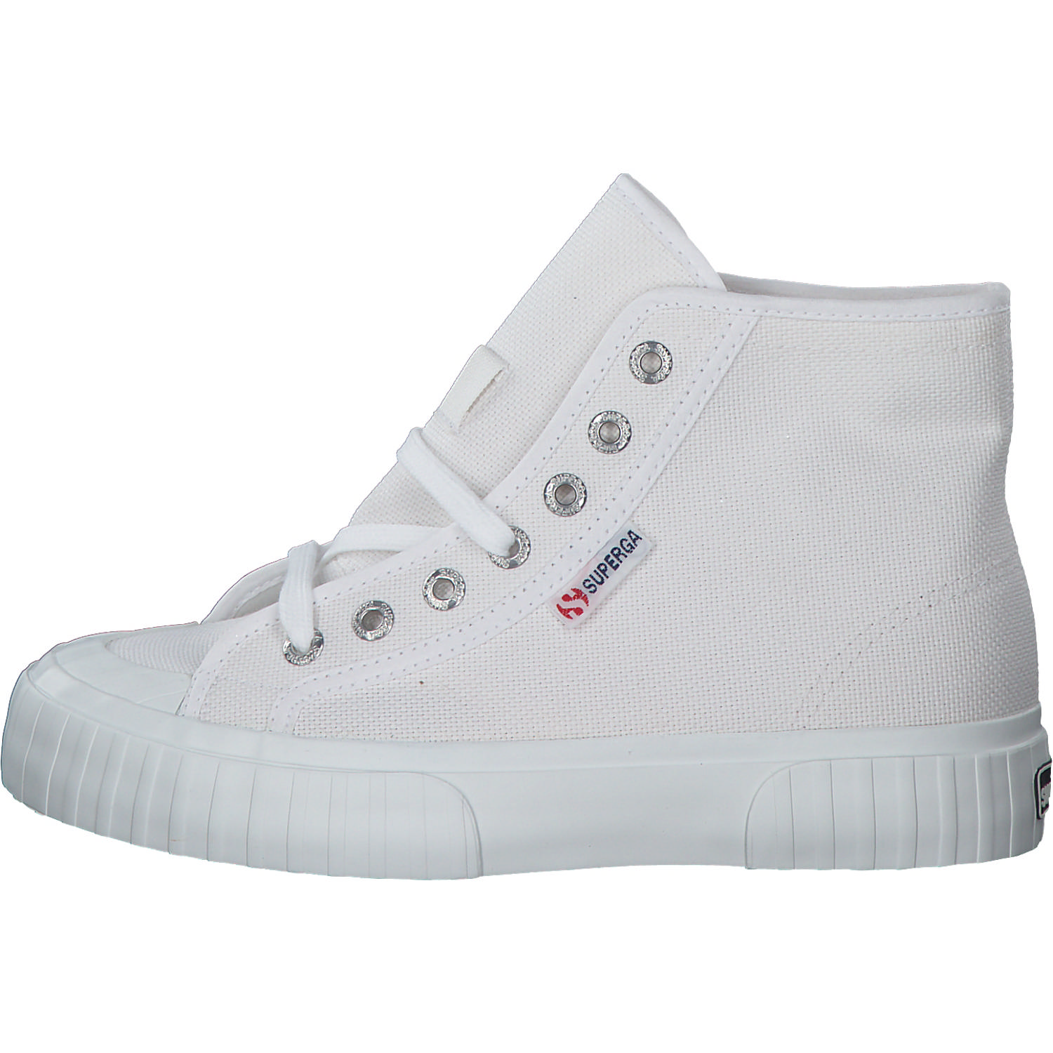 Superga 2696 Stripe S112I9W, Sneakers High, Damen, Weiß