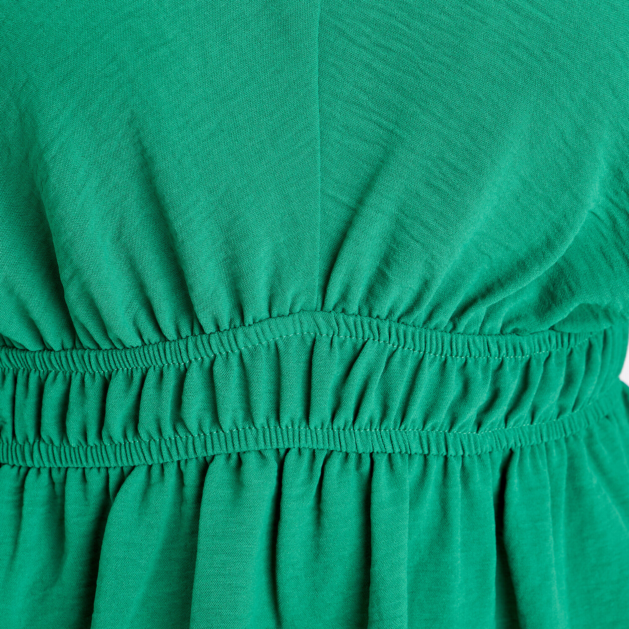 Blouse manches courtes vert femme | Cache Cache