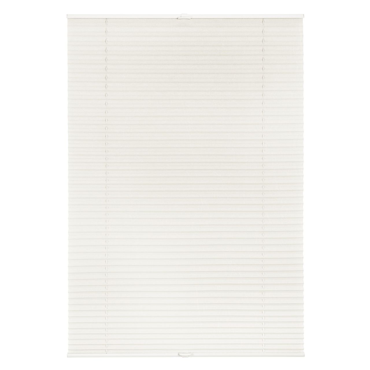 Lichtblick Plissee Klemmfix, ohne Bohren, verspannt - Weiß, 120 cm x 130 cm (B x L)