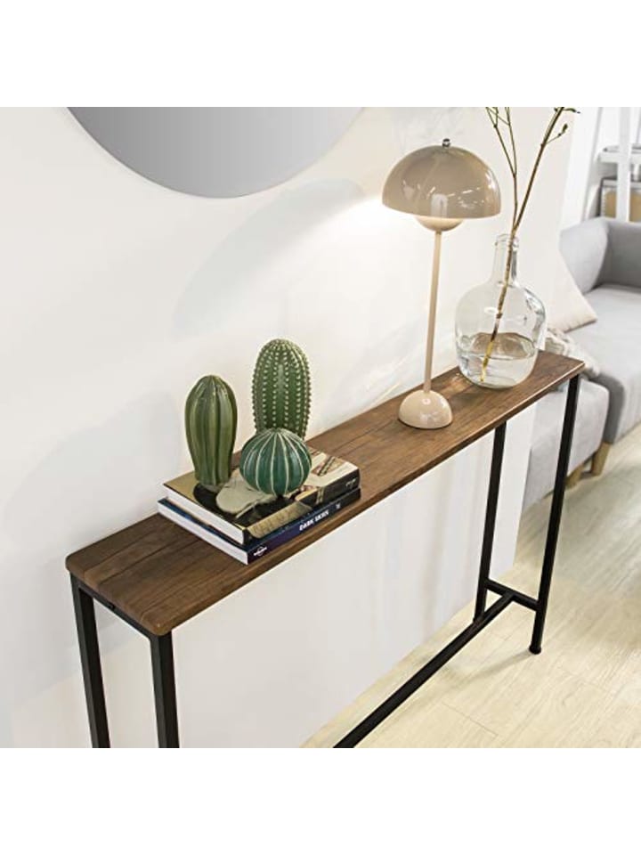 SoBuy Konsolentisch in Braun und Schwarz - (B)120 x (H)80 x (T)20cm günstig kaufen onesize