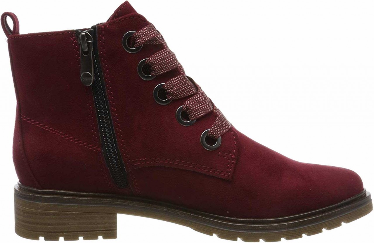 MARCO TOZZI Schnür-Stiefeletten rot