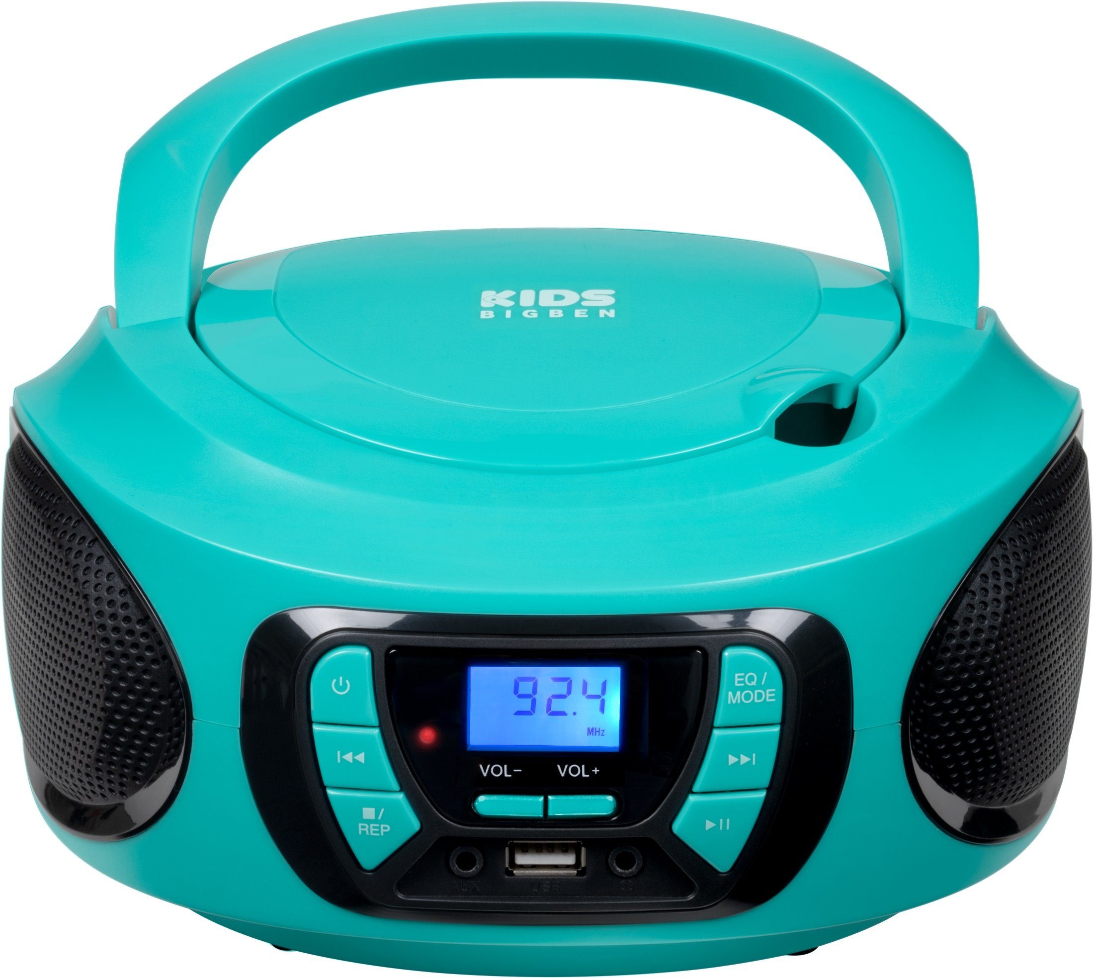BigBen Kids Tragbares CD/Radio AU387315 USB/BT blau CD-Radiorecorder (FM-Tuner)