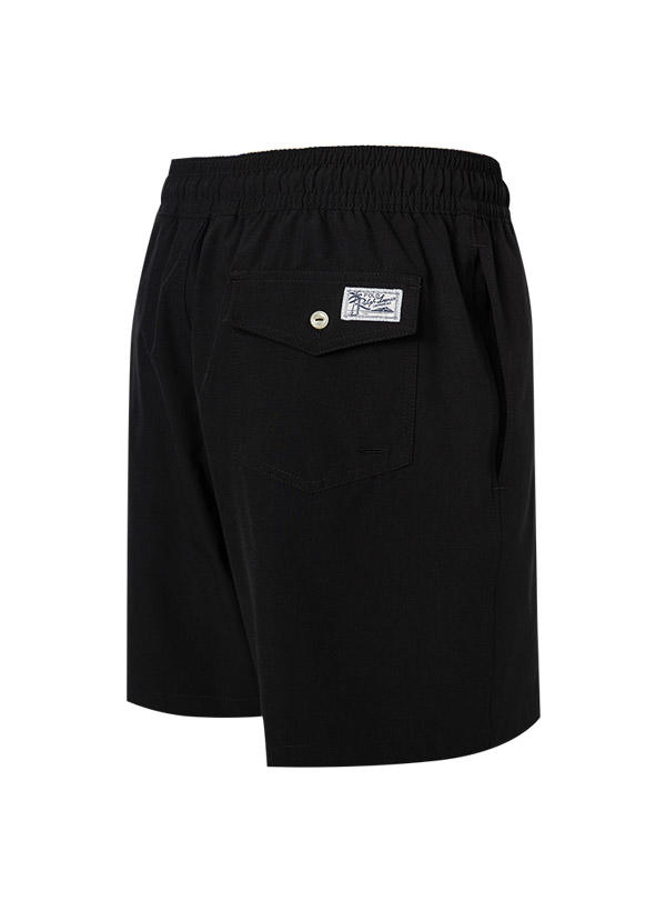 Polo Ralph Lauren, Badeshorts, Mikrofaser-Stretch, schwarz
