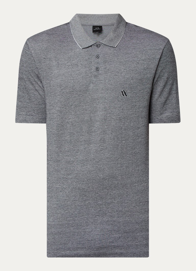 Polo Armani Exchange de corte regular com logotipo