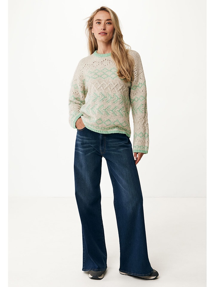 Mexx Pullover in Grün/ Rosa günstig kaufen