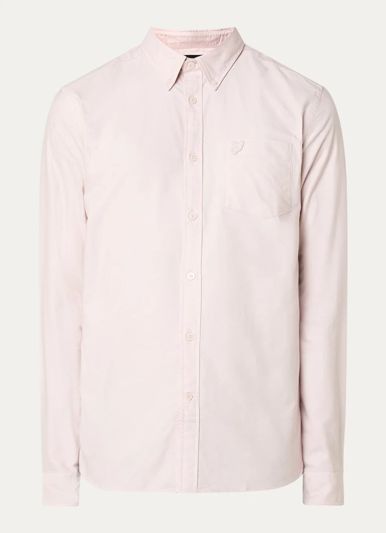 Jachetă-cămașă Lyle & Scott cu croială clasică, buzunar la piept și logo.