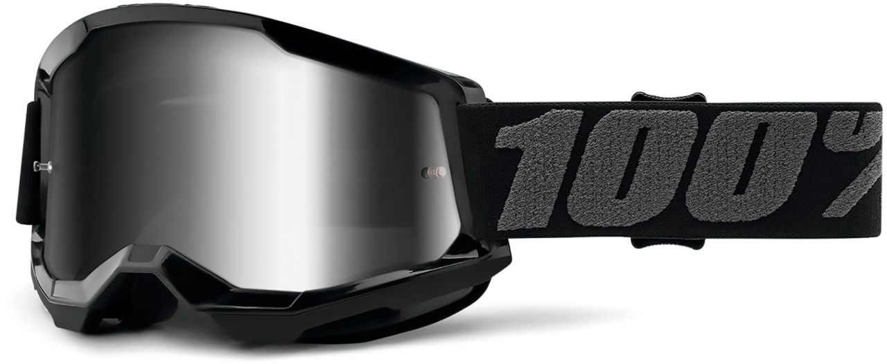 100% Strata 2 (Mirror Lens) Black - Goggle kaufen | Bike-Discount