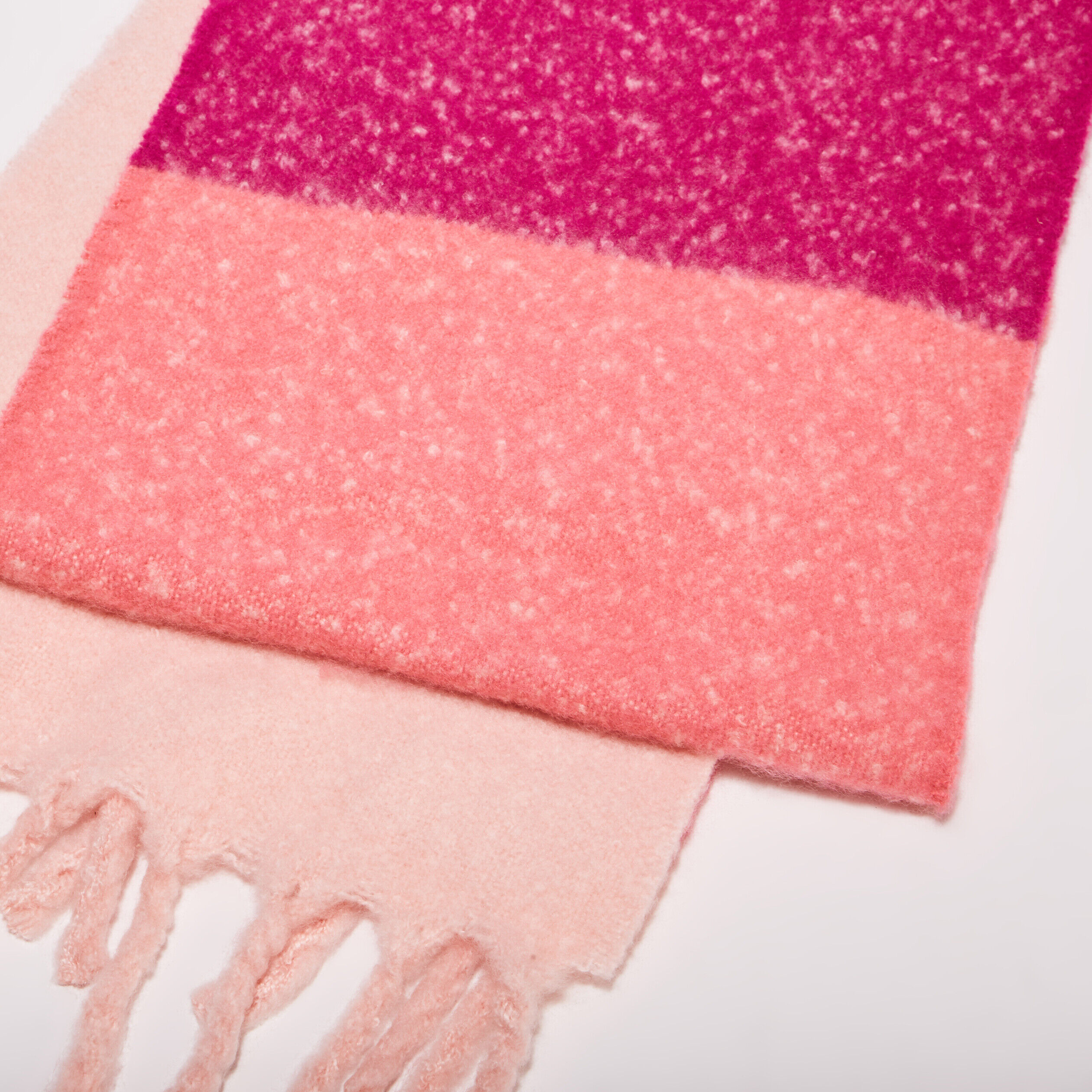 Écharpe avec franges rose fushia femme | Cache Cache