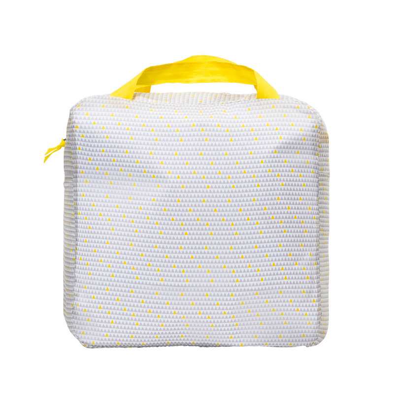 Berceau pop up Dodo Nomade gris et jaune Oxybul