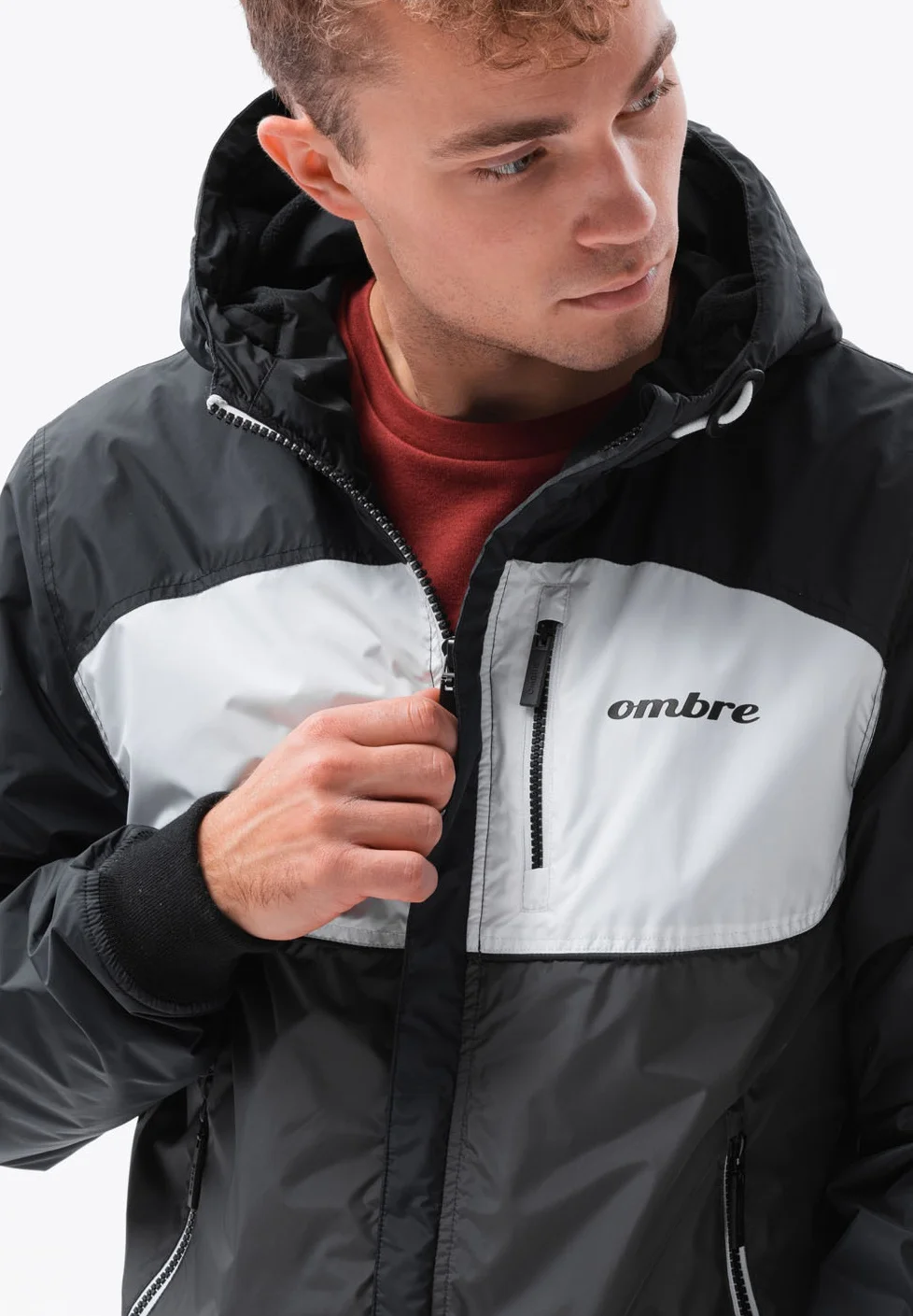 Chaqueta de entretiempo ombré