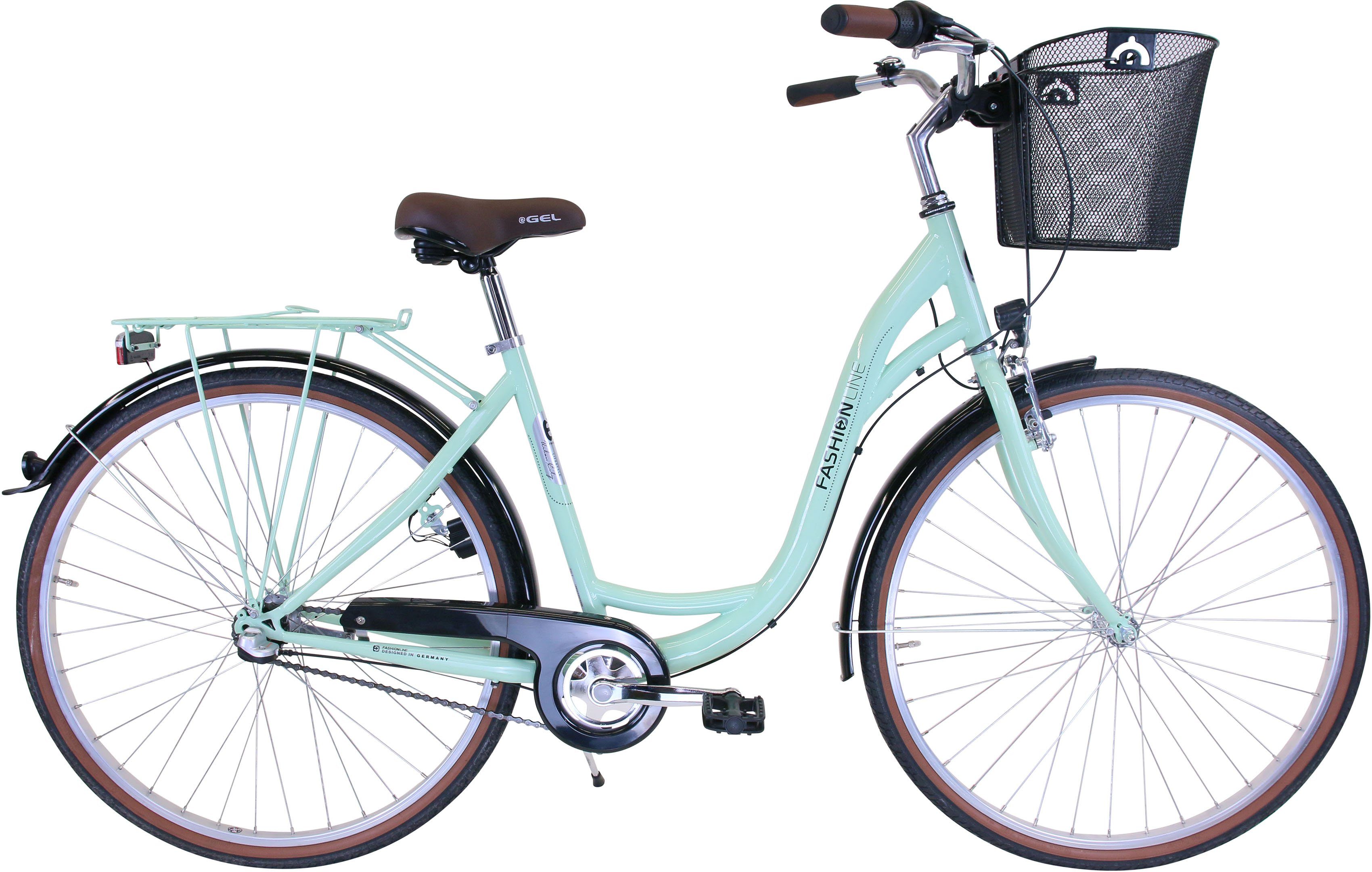 FASHION LINE Cityrad, 3 Gang Shimano, Nabenschaltung