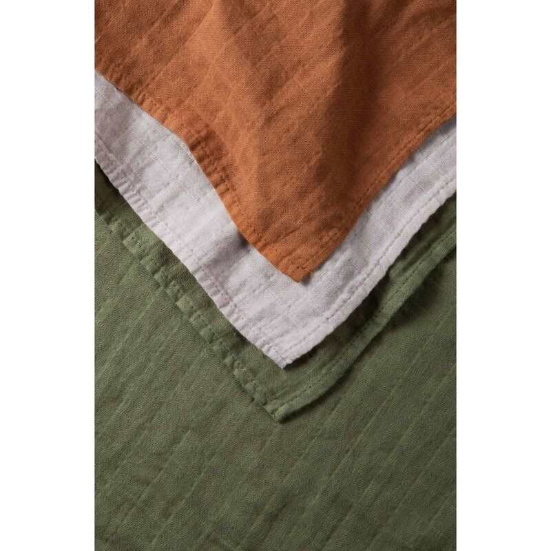 Set de 3 langes Coton Bio unis