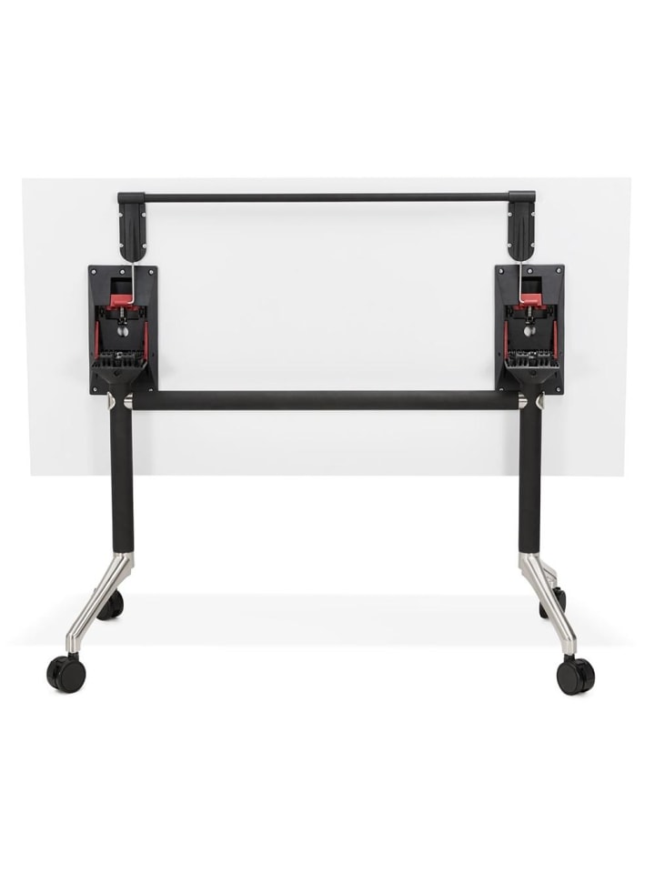 KADIMA DESIGN Schreibtisch faltbar 140x70 cm platzsparend, kleine Räume in Weiß günstig kaufen