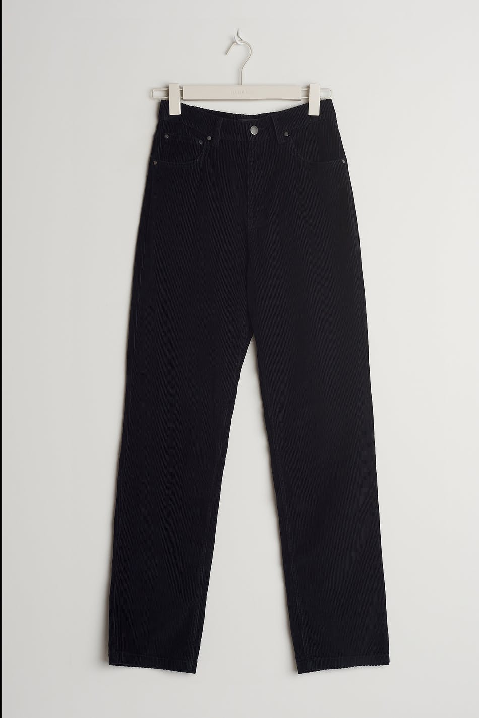 Straight cord trousers