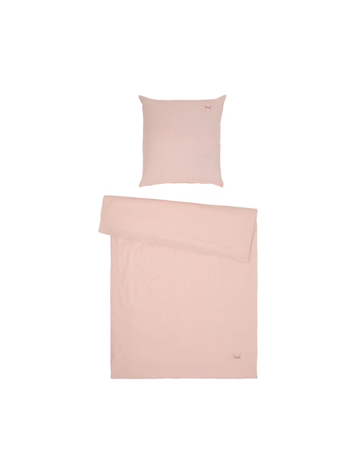 Sansibar Bettwäsche Leinen Look in Rosé günstig kaufen 135x200 cm (80x80 cm)