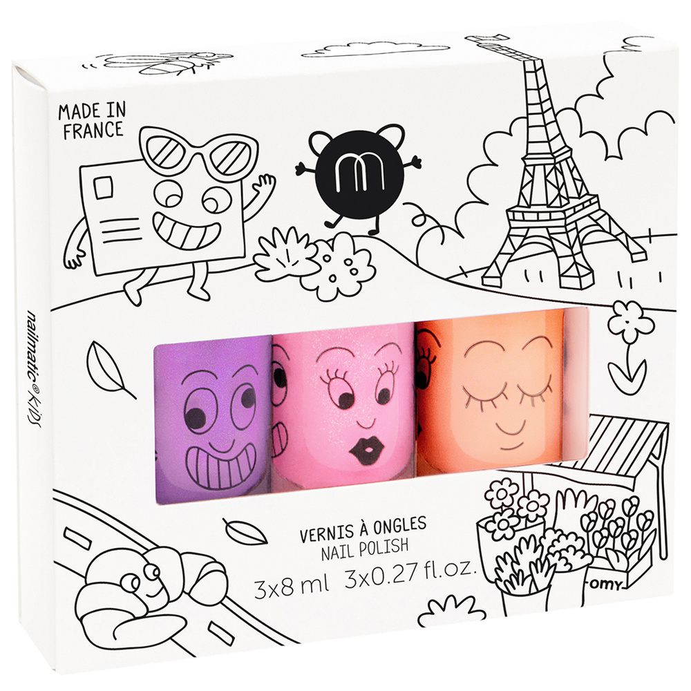 nailmatic COFFRET PARIS3 trio vernis à l'eau