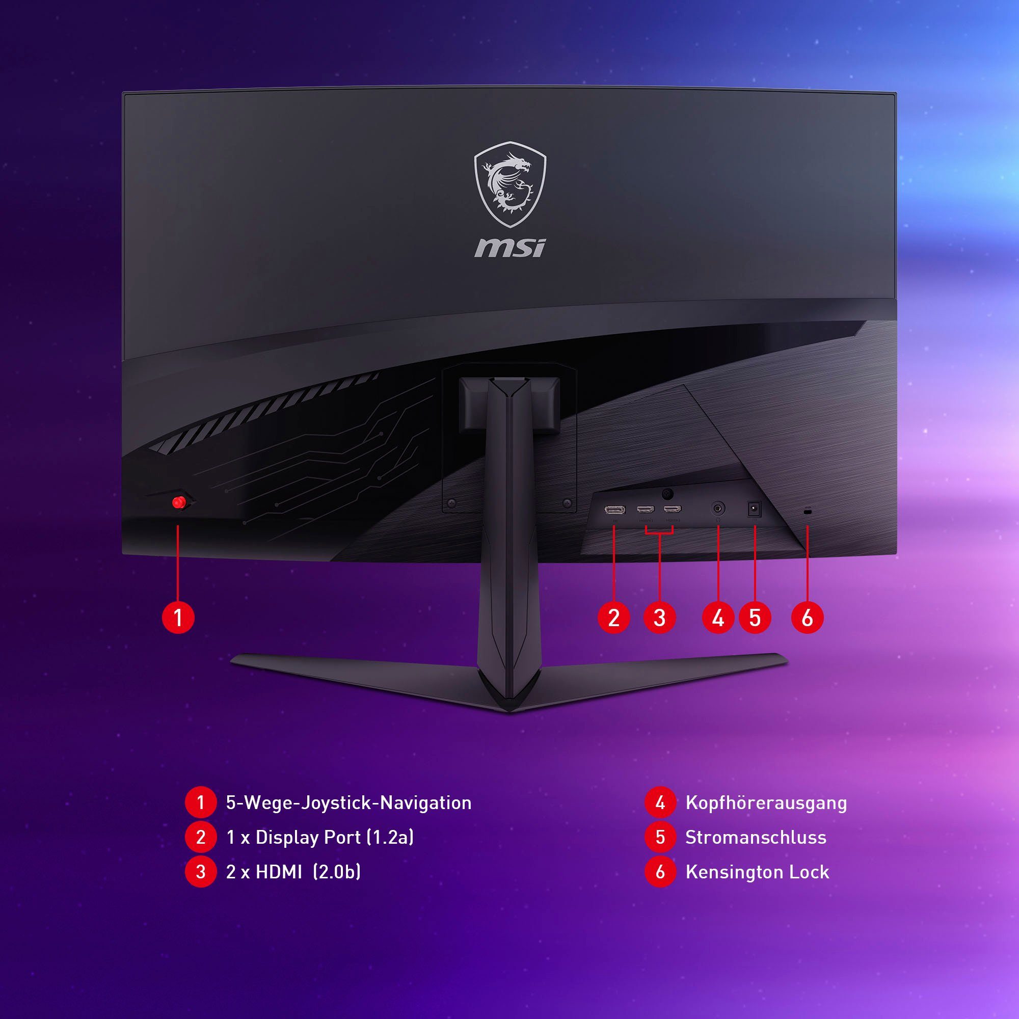 MSI G321CUV Curved-Gaming-LED-Monitor (80 cm/32 