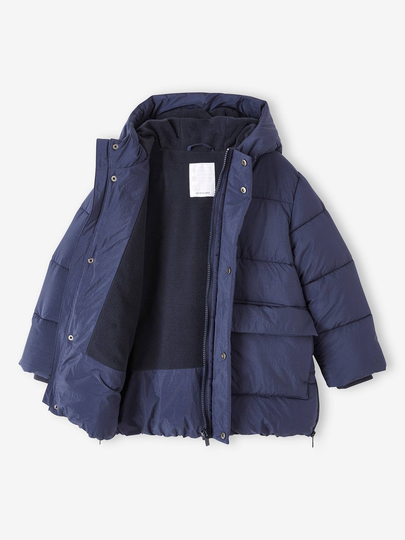 Vertbaudet Jungen Wintermantel mit Recycling-Polyester - eisblau