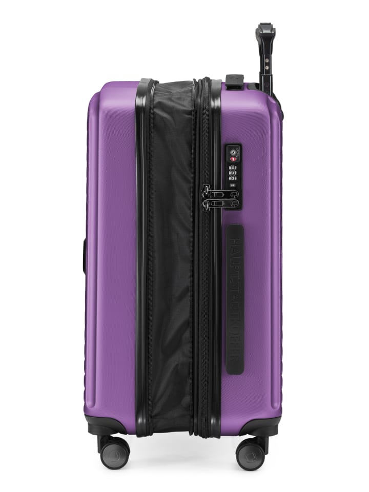 Hauptstadtkoffer Mitte - Handgepäck Bordgepäck-Trolley Koffer, TSA, in Aubergine günstig kaufen S