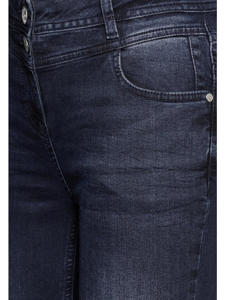 Cecil Jeans in blue black used wash günstig kaufen