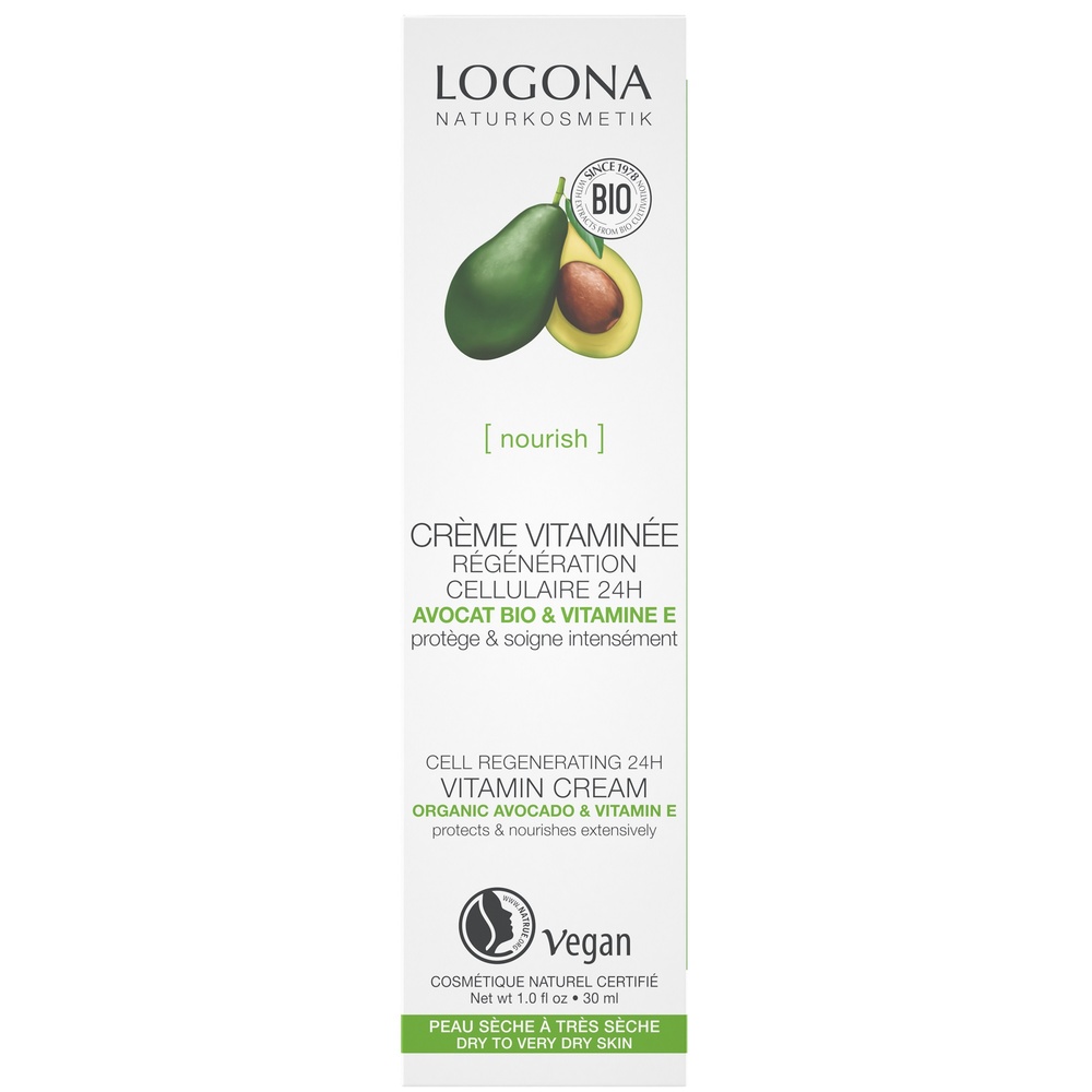 logona Crème vitam. régénérat. cellul avocat, 30 ml Crèmes visage