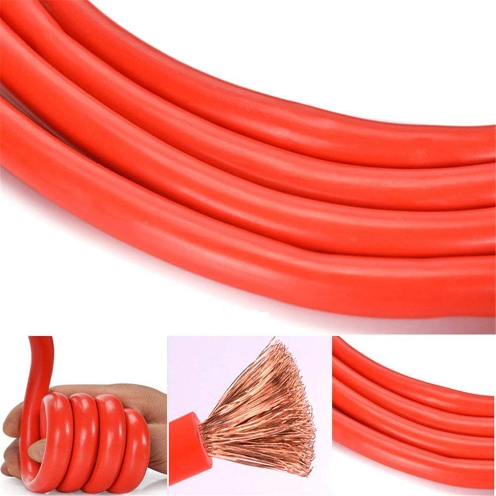 UISEBRT Starterkabel Set Überbrückungskabel Starthilfekabel, (400 cm)