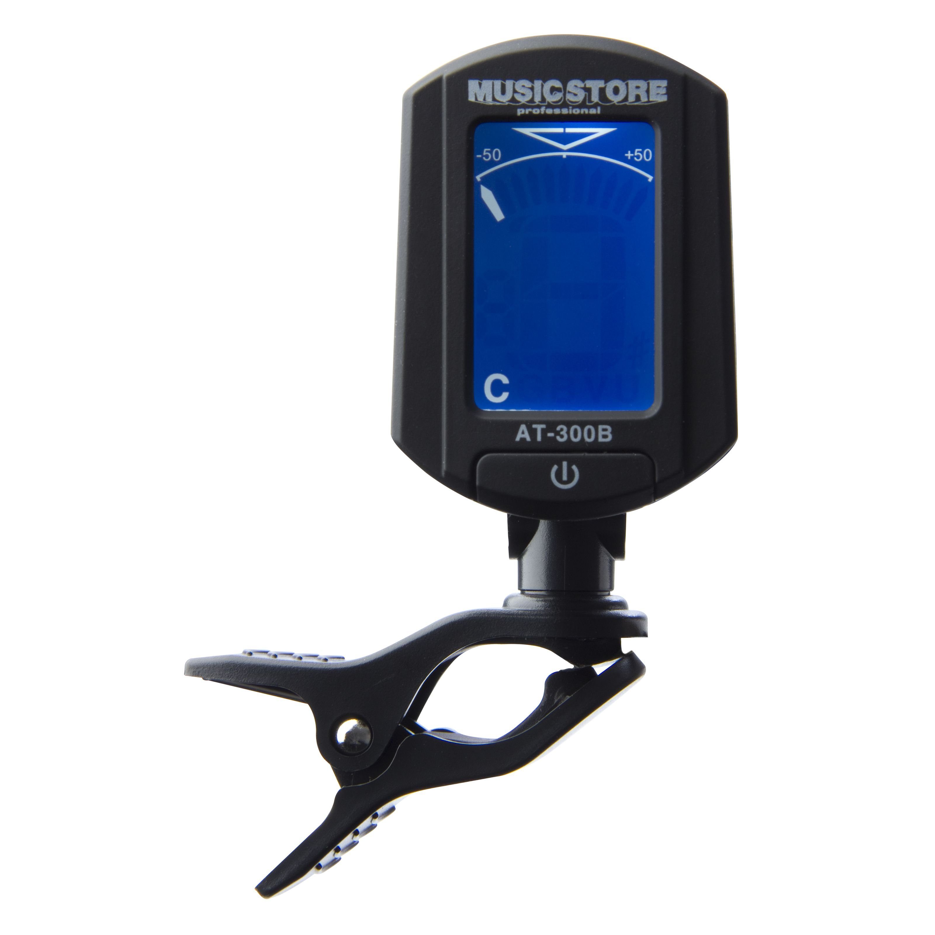 MUSIC STORE Stimmgerät, Stimmgerät, chromatischer Clip-On Tuner für Gitarre und Bass, 440 Hz