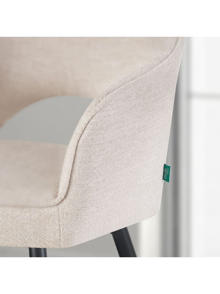 DUBI Möbel 2er-Set: Drehstuhl THOMAS-MOMO in Weiß - (B)57 x (H)86 x  (T)63 cm günstig kaufen onesize