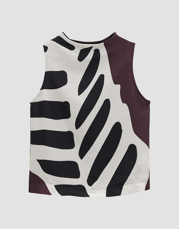 Blusentop Kilanda print