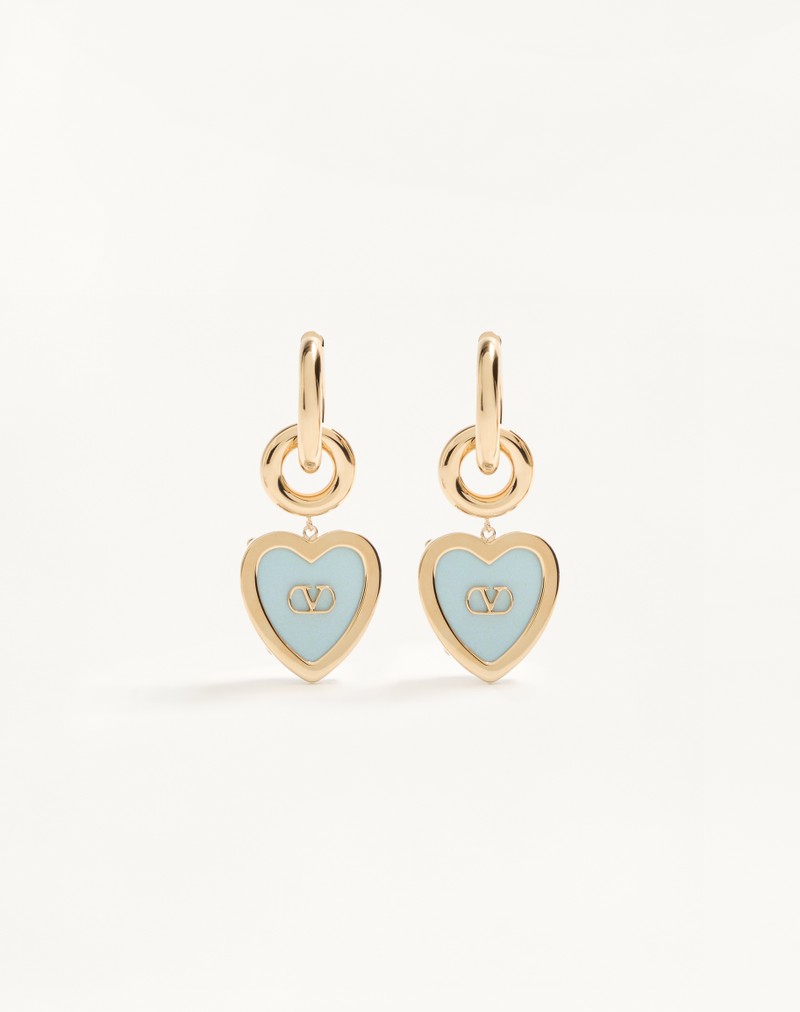Boucles d'oreilles Coer Hyperbole en métal, résine et cristaux Swarovski®
