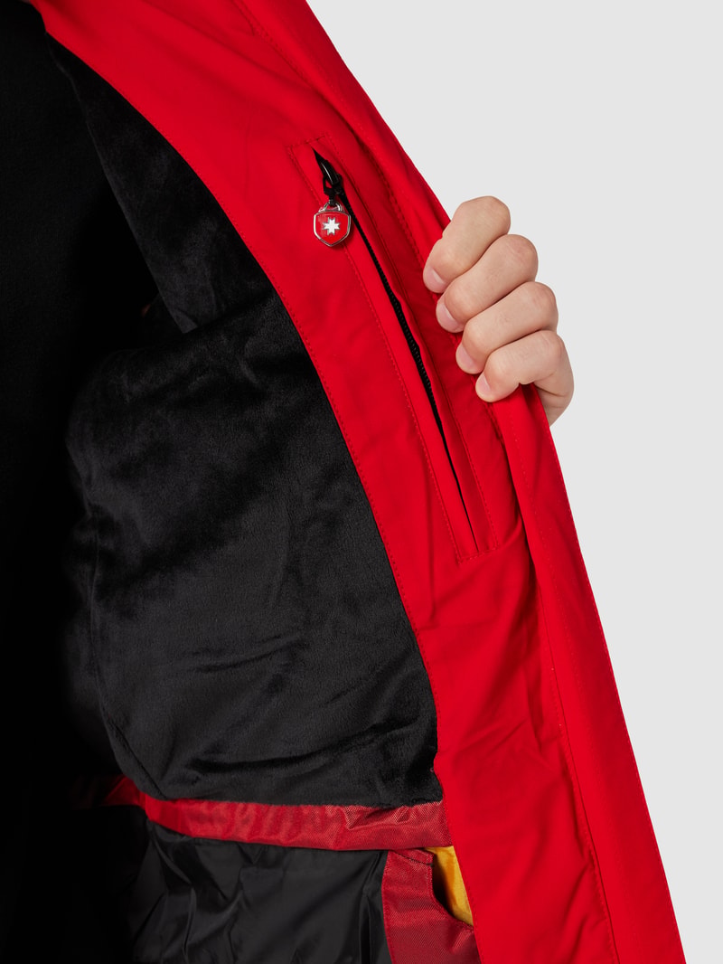 Funktionsjacke mit Label-Details Modell 'POLAR special' in rot