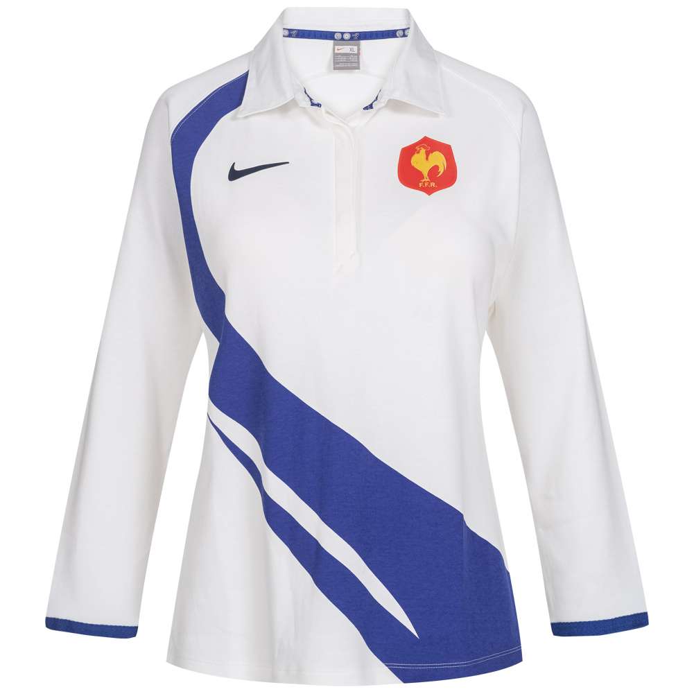 Frankreich FFR Nike Damen Langarm Rugby Trikot 238345-100