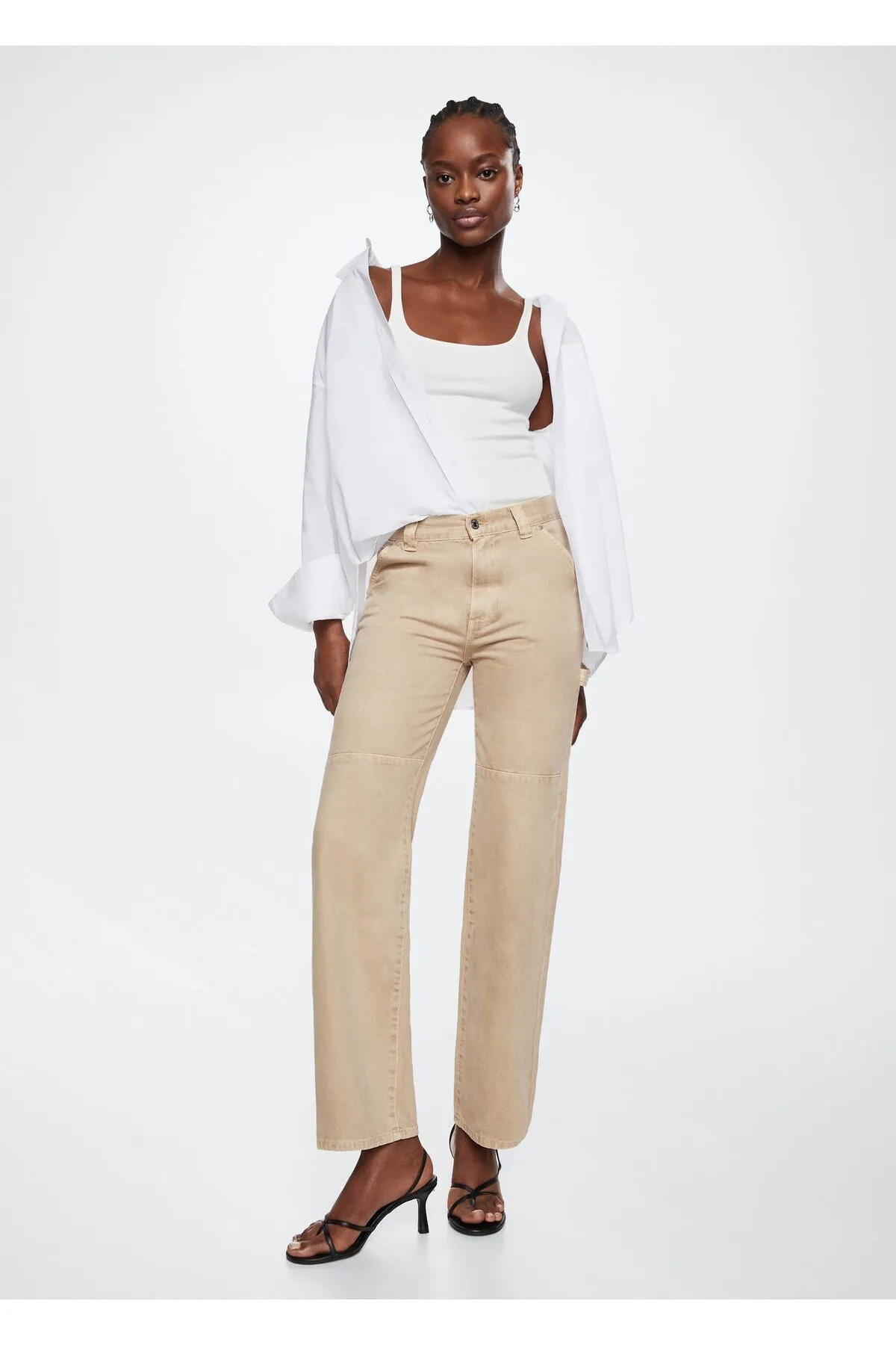 MANGO  Beige Damenjeans 37094399