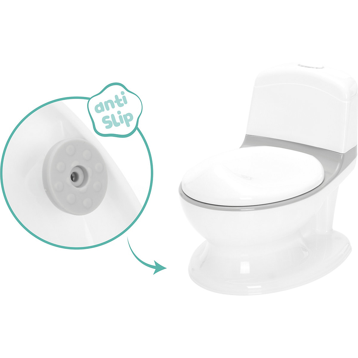 Mini Toilette, weiß