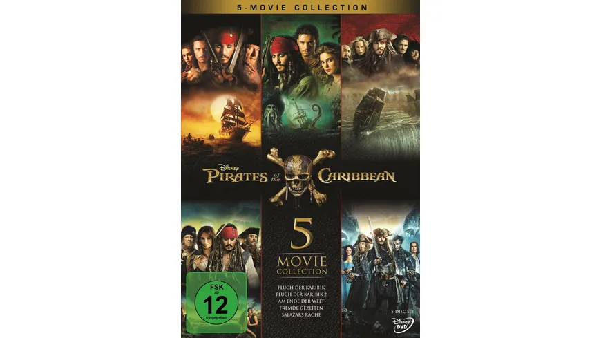 Pirates of the Caribbean 1-5 Box  [5 DVDs]