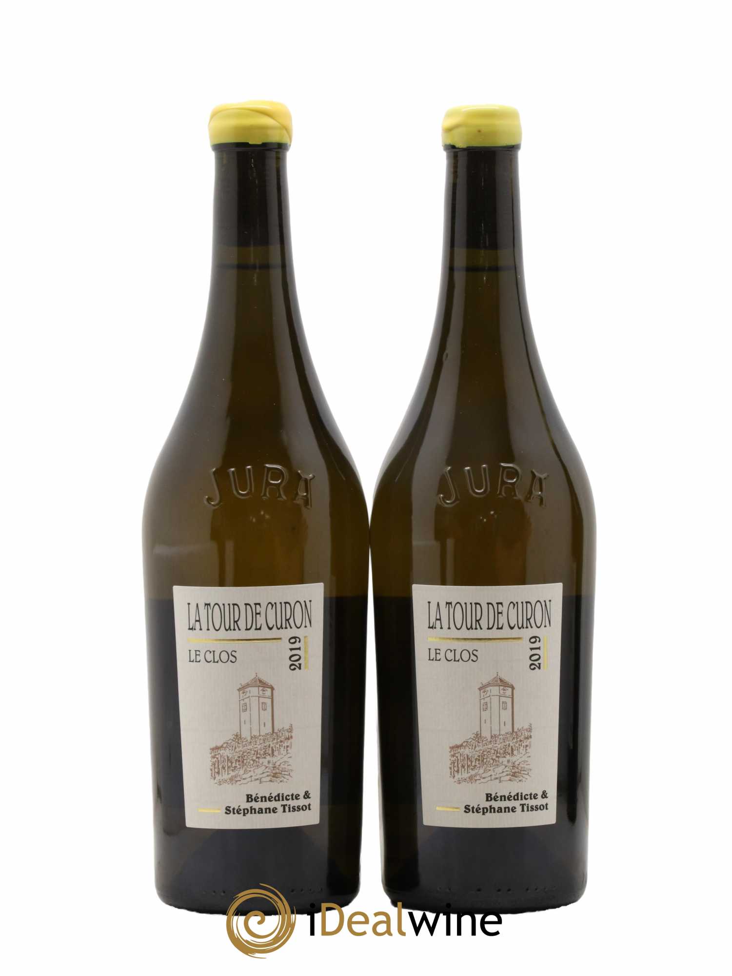 Arbois Chardonnay Le Clos de la Tour de Curon Bénédicte et Stéphane Tissot  2019 - Lot de 2 Bouteilles