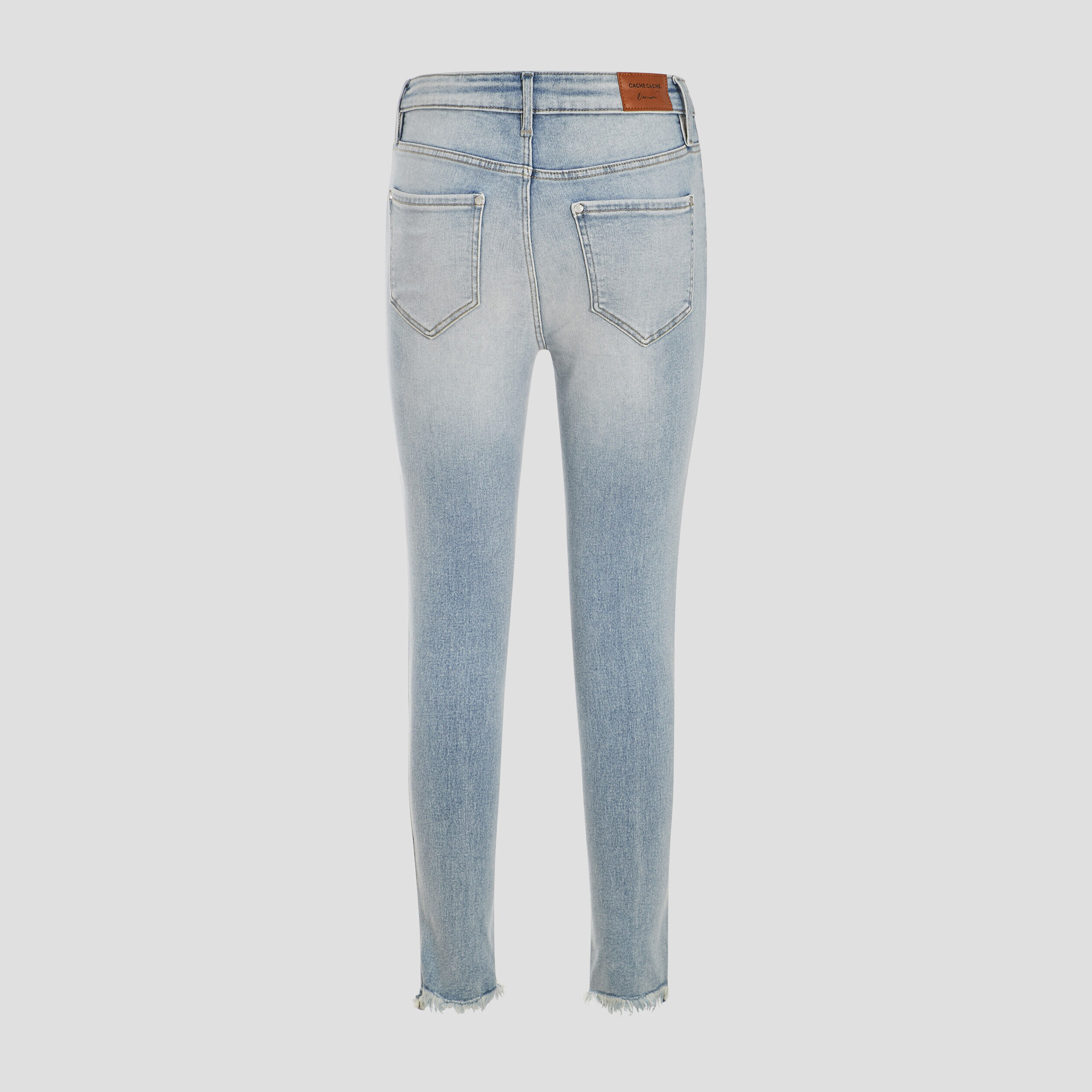 Jeans skinny taille haute denim bleach femme | Cache Cache