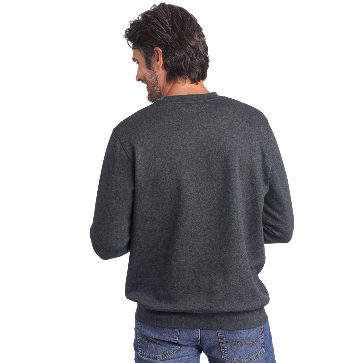 Herren Sweatshirt mit Rundhalsausschnitt
