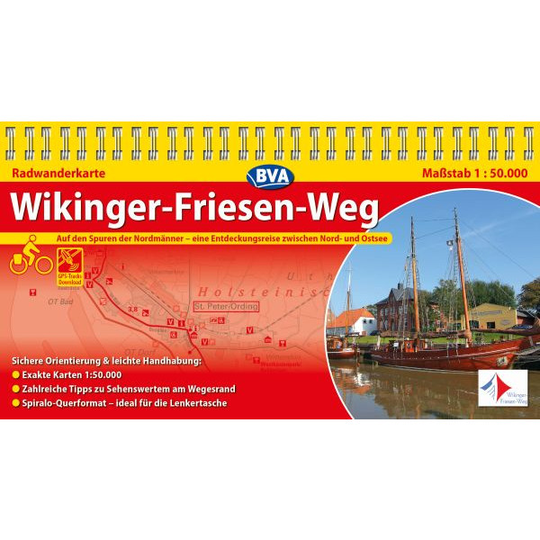 BVA RADWANDERKARTE WIKINGER-FRIESEN-WEG - Radwanderführer