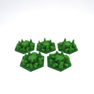 Extra Forest & City Tiles for Terraforming Mars - 10 Pieces