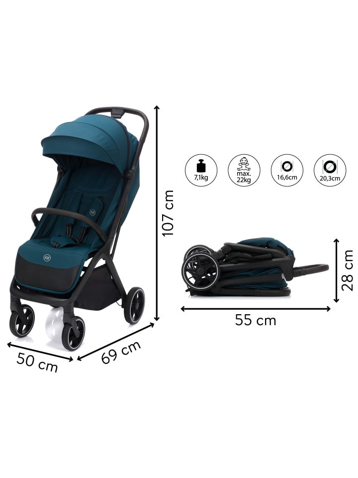 fillikid Sportwagen Buggy Cooper Exklusiv in Türkis günstig kaufen onesize