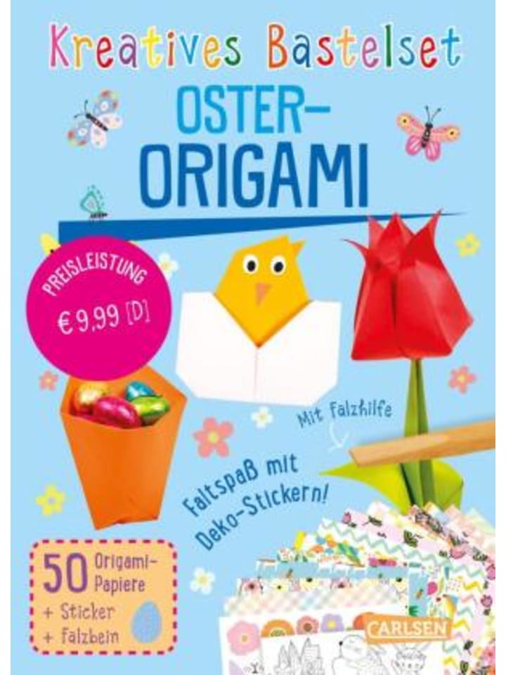 Carlsen Buch - Bastelset für Kinder: Kreatives Bastelset: Oster-Origami günstig kaufen onesize
