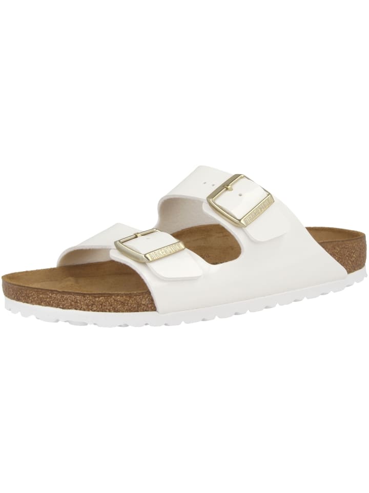 Birkenstock Sandale Arizona Birko-Flor Lack normal in weiss günstig kaufen