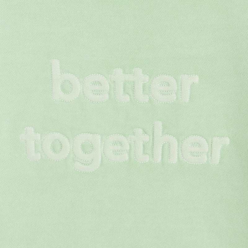 Sweat vert CONFETTI pigments naturels mixte